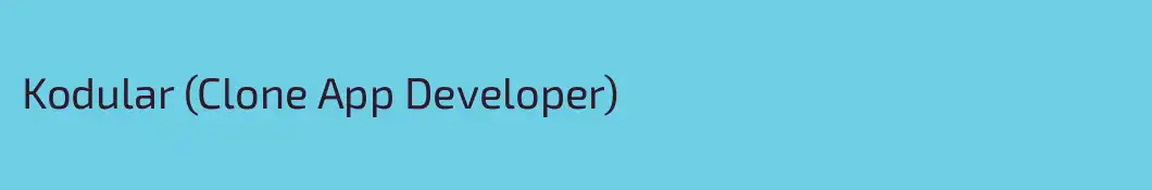 Kodular (Clone App Developer)